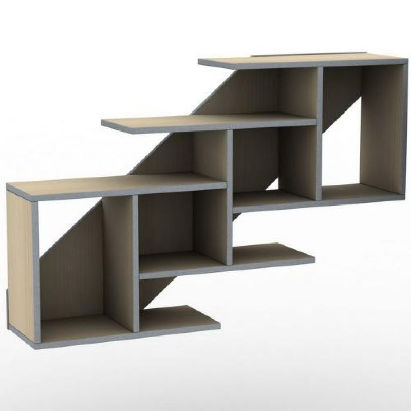 Полиця навісна Тиса Мебель ПУ-23 Бук 690x240x1050 мм