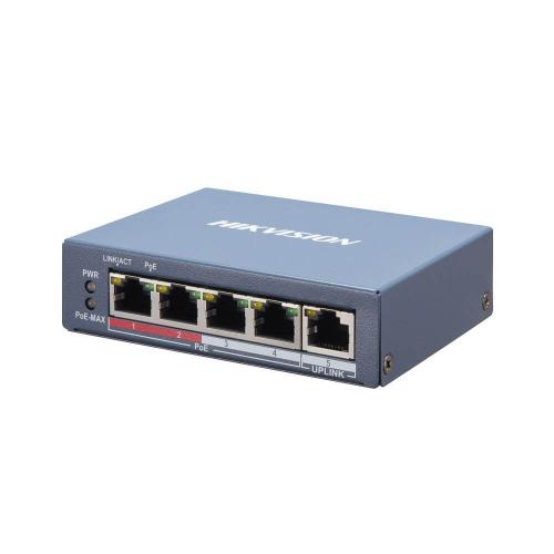 Керований 5-портовий PoE комутатор Hikvision DS-3E1105P-EI з 4 портами PoE в інтернет супермаркеті PbayMarket!