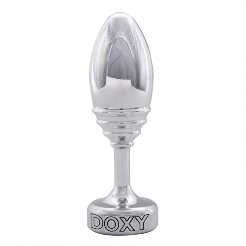 Металева анальна пробка DOXY Butt Plug RIBBED, ребриста, діаметр 3,3 см в інтернет супермаркеті PbayMarket!