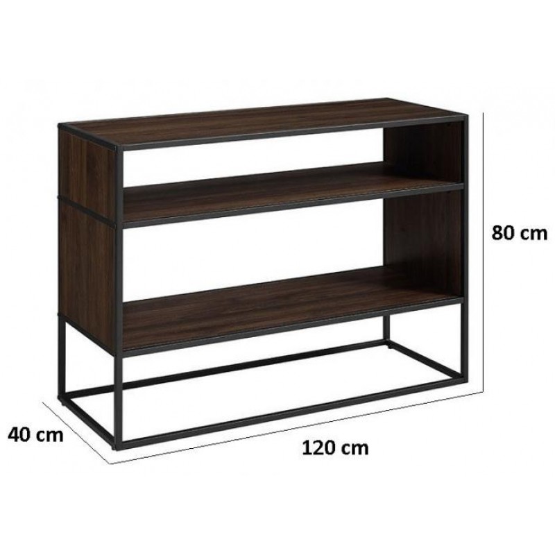 Тумба підставка для TV у стилі Loft NS-2104 830x1200x400 мм Черный