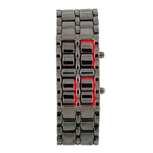 Годинник-браслет Led Watch Iron Samurai, Чорний з червоними світлодіодами ( IBW012BR ) Годинник-браслет Led Watch Iron Samurai, Чорний з червоними світлодіодами ( IBW012BR )