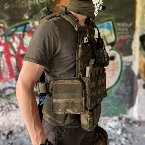 Тактичний підсумок для бічних бронеплит BroniQ Cordura 1000D MULTICAM (010735)