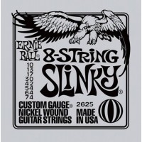 Струни для електрогітари Ernie Ball 2625 8-String Slinky Nickel Wound 10/74 Струни для електрогітари Ernie Ball 2625 8-String Slinky Nickel Wound 10/74