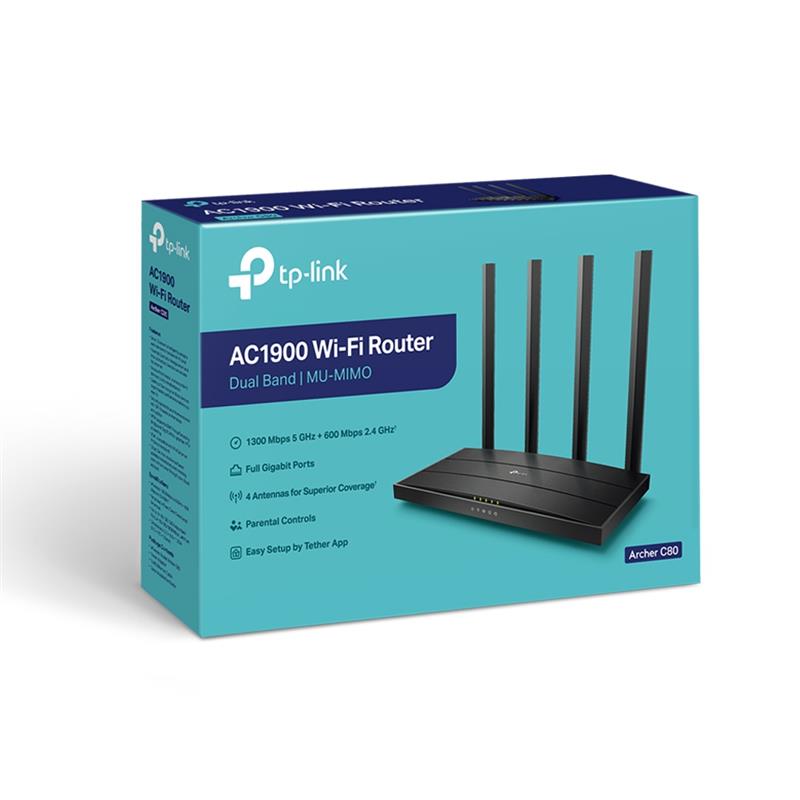Бездротовий маршрутизатор TP-Link ARCHER C80 4
