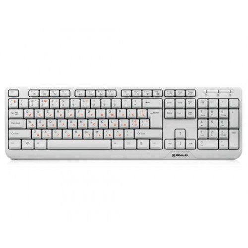 Клавіатура REAL-EL Standard 500 White USB (EL123100011) в інтернет супермаркеті PbayMarket!