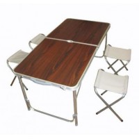 Стіл складаний туристичний Time Eco для пікніка 4 стільці (55500994) Стіл складаний туристичний Time Eco для пікніка 4 стільці (55500994)