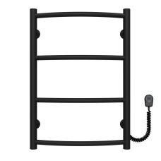 Рушникосушарка електрична Класік П4 400х600 Deffi Чорний EF16 (C.DK.60.40.4.E.B.R.5)