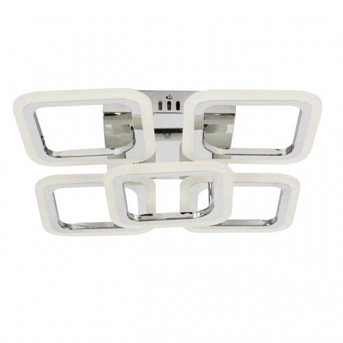 Стельова LED люстра Sunlight W8036/4+1B СR Хром