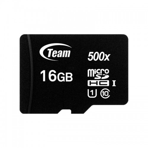 Карта пам'яті MicroSDHC 16GB UHS-I Class 10 Team Black + SD-adapter (TUSDH16GCL10U03) в інтернет супермаркеті PbayMarket!