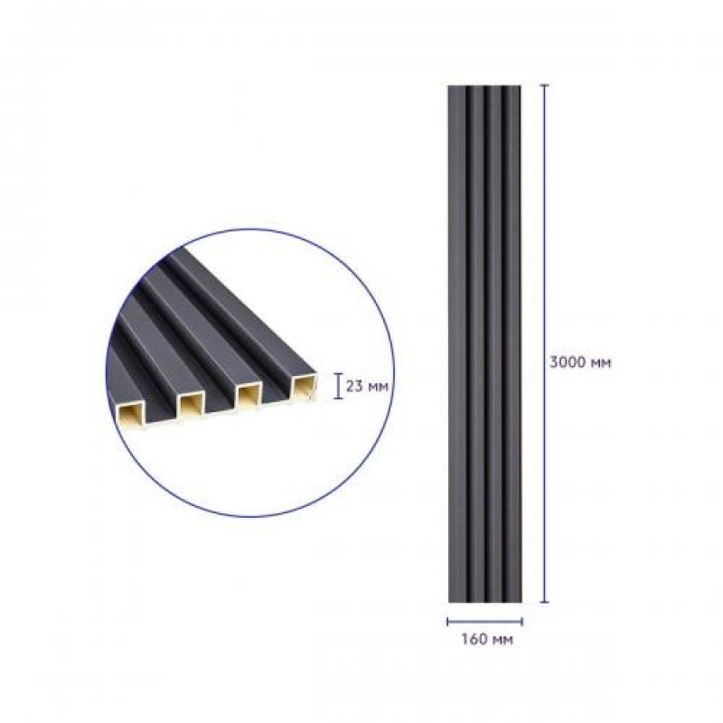 Декоративна стінова рейка 3000*160*23мм (D) SW-00001861 Sticker Wall