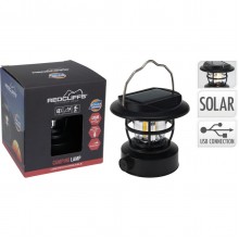 Фонарик кемпінговий Redcliffs Solar USB 200 lm Чорний (958202)