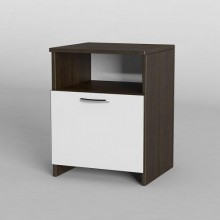 Тумба приліжкова Тиса Мебель ТП-102 Венге Білий 53x40x40 см