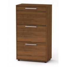 Висока тумба для взуття Компанит ТО 20 70х38х123 см горіх