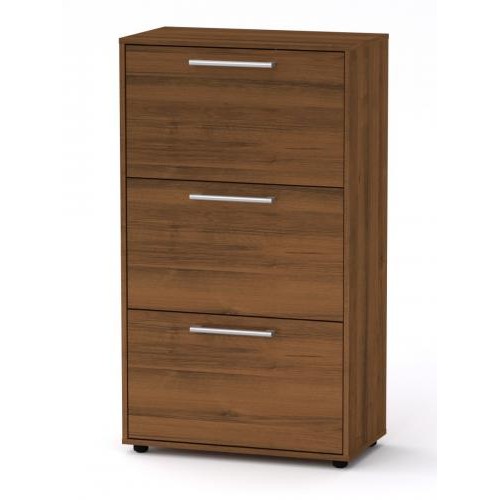 Висока тумба для взуття Компанит ТО 20 70х38х123 см горіх Висока тумба для взуття Компанит ТО 20 70х38х123 см горіх