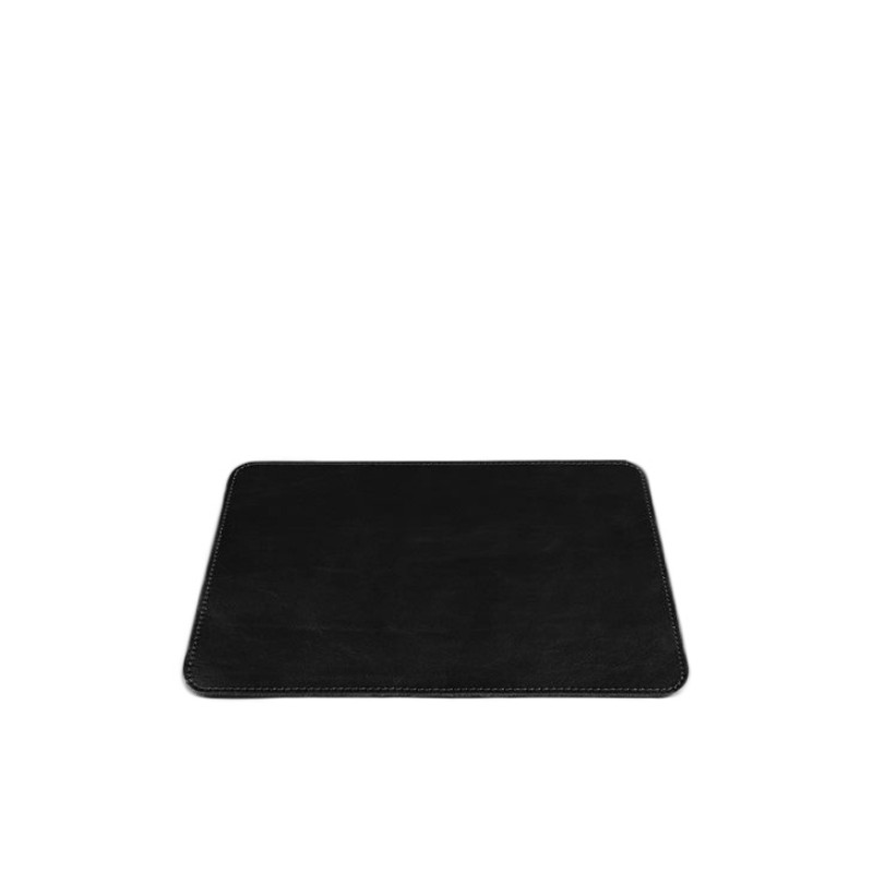 Килимок для мишки з натуральної шкіри 1.0 чорний краст BlankNote