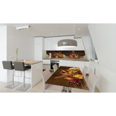 Наклейка вінілова на стіл Zatarga «Ріг достатку натюрморт овочі» 600х1200 мм Z180374st