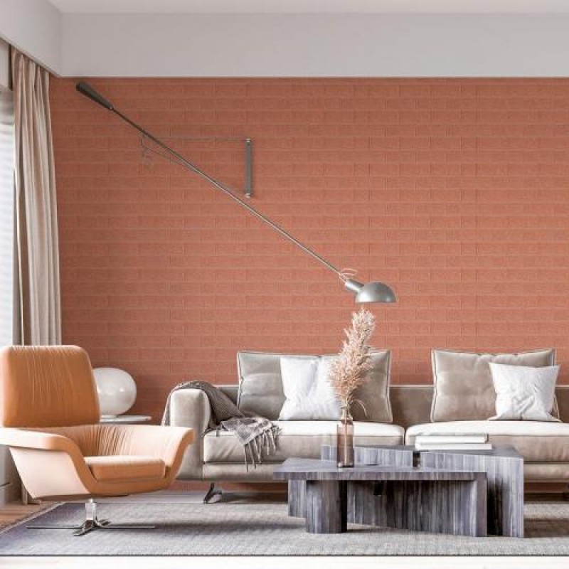 Панель стінова в рулоні 3D 700мм*19,6м*3мм Пудра (D) Sticker Wall SW-00001919