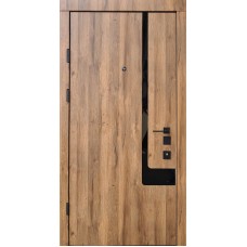 Двері вхідні в квартиру Босфор двоколірна Ваш ВиД Дуб артизан/Біла емаль 850,950х2050х95 Ліве /Праве