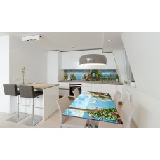 Наклейка вінілова на стіл Zatarga «Замок на скелі» 650х1200 мм Z180498/1st