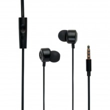 Дротові навушники Celebrat 3.5 mm G18 вакуумні з мікрофоном 1.2 m Black