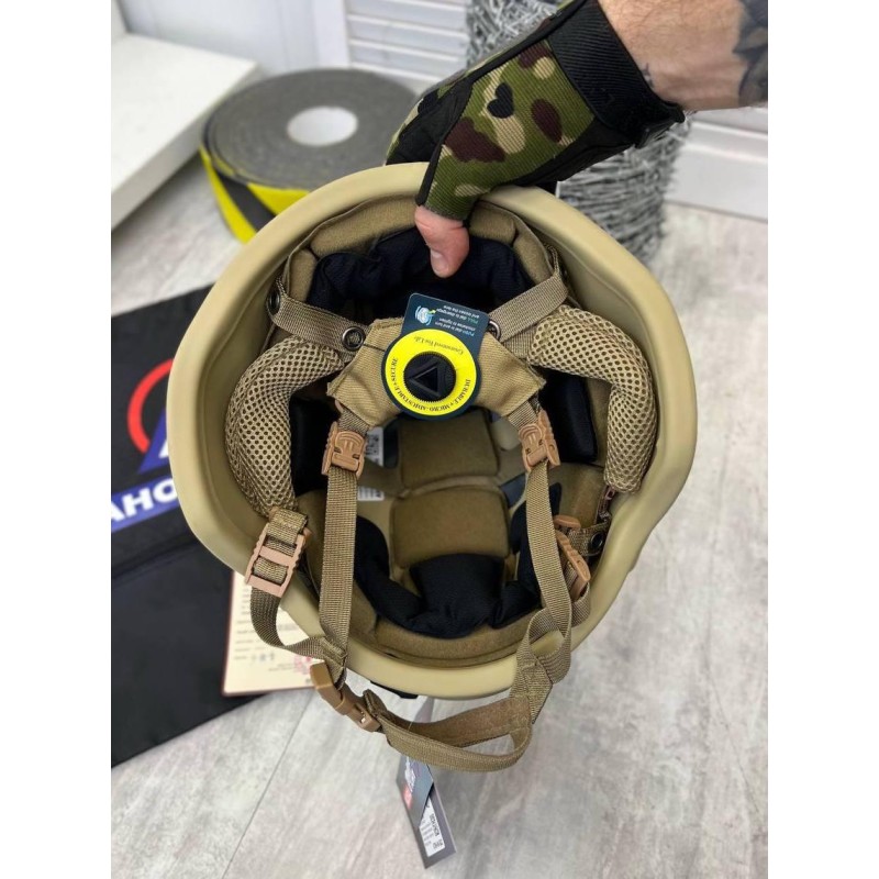 Тактичний шолом Tech F-S02 Ahold Revixun 3А Універсальний Койот