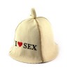 Банна шапка Luxyart I love sex Білий (LA-329)