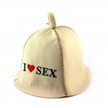 Банна шапка Luxyart I love sex Білий (LA-329)
