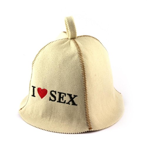 Банна шапка Luxyart I love sex Білий (LA-329) в інтернет супермаркеті PbayMarket!