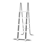 Драбина для басейну Intex 28076 зі знімними сходами, з майданчиком. До басейнів висотою до 122 см