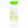 Пляшка для води My bottle 500 мл + чохол Салатова