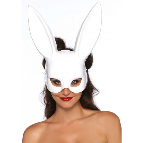 Маска кролика Leg Avenue Masquerade Rabbit Mask White, довгі вушка, на резинці в інтернет супермаркеті PbayMarket!