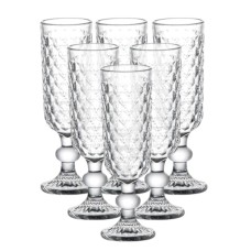 Набір келихів для шампанського YIWU 160 мл Прозорий 6 шт (HP-19-103)