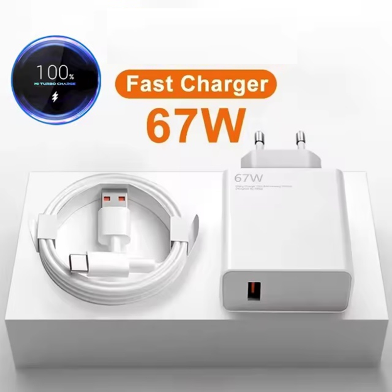 Швидка USB зарядка QC4.0, 5-20V, 3-6,2A, макс. потужність 67 Ватт + USB кабель 1метр Nectronix MDY-12