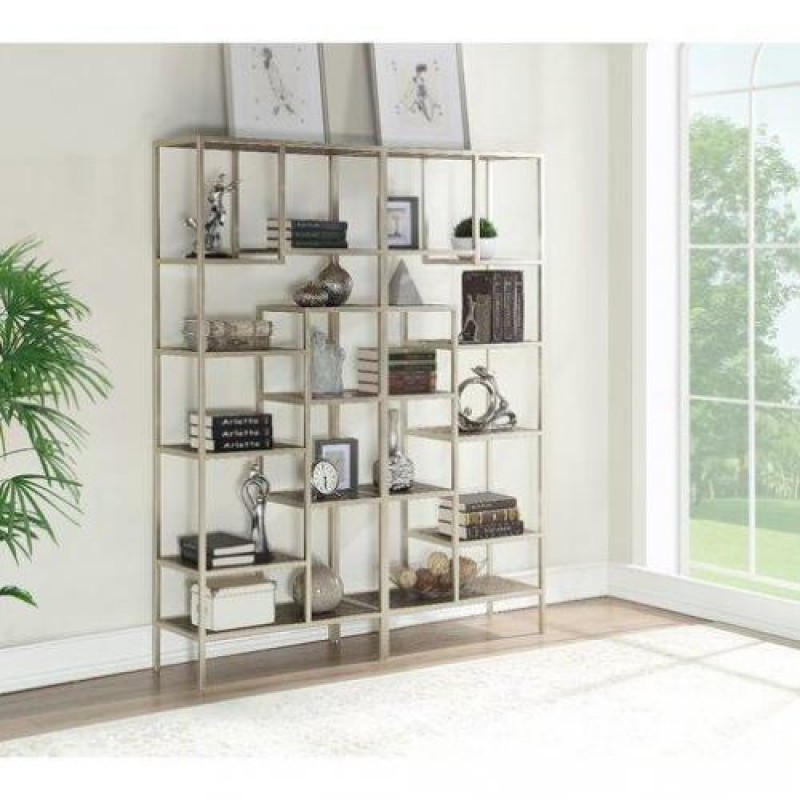 Стелаж для зберігання в стилі Loft Сірий NS-1919 2030x800x350 мм