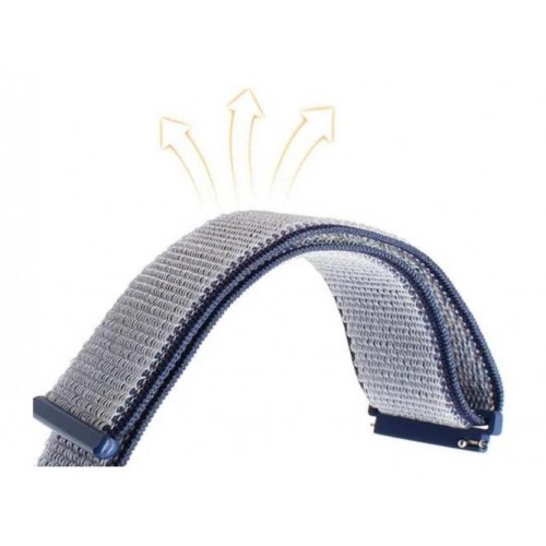 Ремінець BeWatch 22мм нейлоновий липучка для Xiaomi Amazfit Stratos | Pace | GTR 47 | GTR 2 Темно Синій (1021398) Ремінець BeWatch 22мм нейлоновий липучка для Xiaomi Amazfit Stratos | Pace | GTR 47 | GTR 2 Темно Синій (1021398)