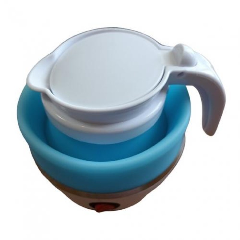 Електрочайник складний силіконовий Rainberg 220V 600W 600 мл Блакитний