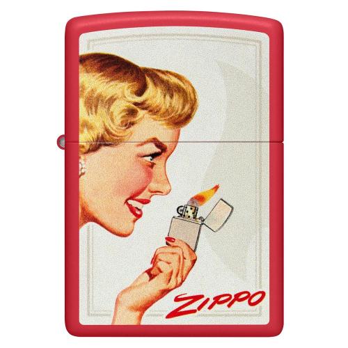 Набір бензинових запальничок Zippo Red Matte та Black Matte Vintage Ad Lighter Set 5,6х3,8х1,3 см Різнокольоровий 2 шт (46295) Набір бензинових запальничок Zippo Red Matte та Black Matte Vintage Ad Lighter Set 5,6х3,8х1,3 см Різнокольоровий 2 шт (46295)