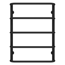 Рушникосушарка водяна Стандарт П5 500х700 Deffi Чорний (C.SS.70.50.5.B.A)