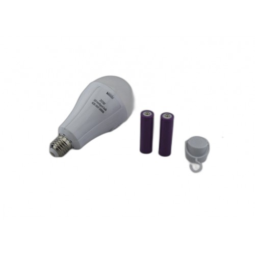 LED лампочка LMI 20W E27 світло білий 1500LM з акумулятором 2*18650 (8442) LED лампочка LMI 20W E27 світло білий 1500LM з акумулятором 2*18650 (8442)
