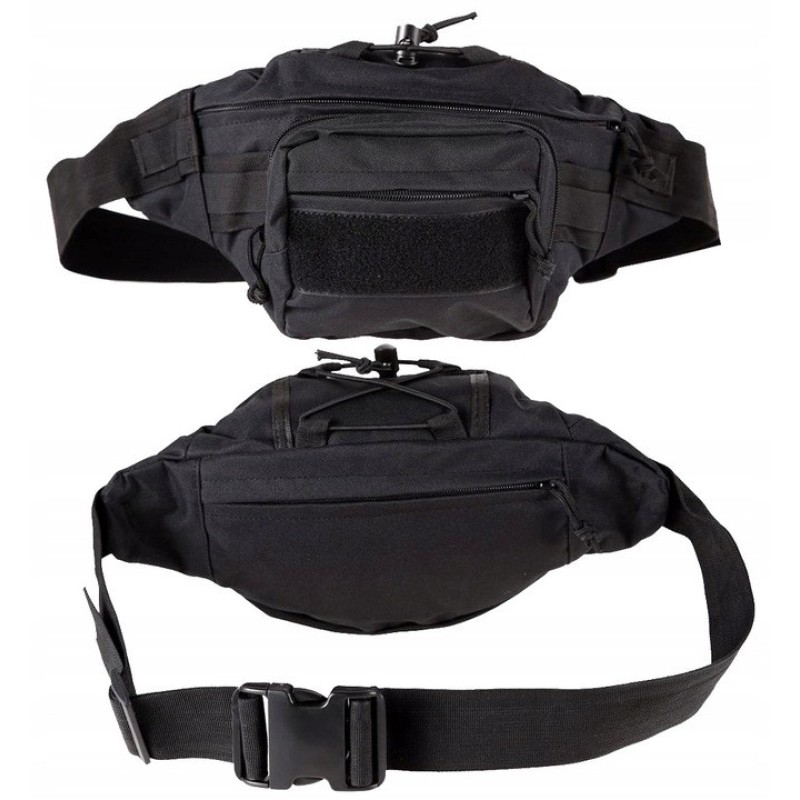 Тактична поясна сумка Edibazzar 17x12 см Чорний (1870554086)