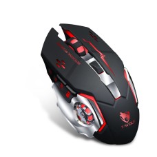 Миша бездротова ігрова з підсвічуванням T-Wolf Q13 Black 2,4G+Bluetooth
