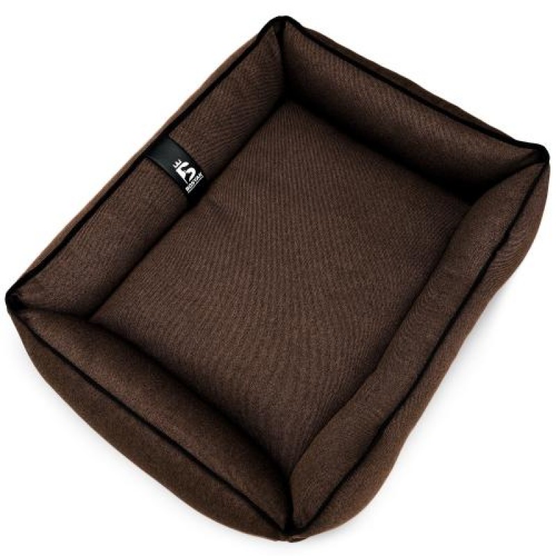 Лежак ліжко для собак та котів EGO Bosyak Рогожка M 75x65 Коричневий