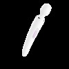 Вібромасажер Satisfyer Wand-er Woman (White/Chrome), водонепроникний, потужний, розмір XXL