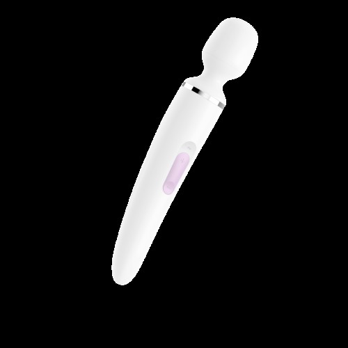 Вібромасажер Satisfyer Wand-er Woman (White/Chrome), водонепроникний, потужний, розмір XXL в інтернет супермаркеті PbayMarket!