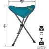 Стілець розкладний Uquip Darcy Caribbean 380х330х480 мм Blue (244019)