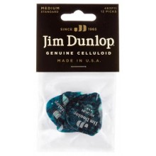 Медіатори Dunlop 483P11MD Genuine Celluloid Turquoise Pearloid Medium Player's Pack (12 шт.)