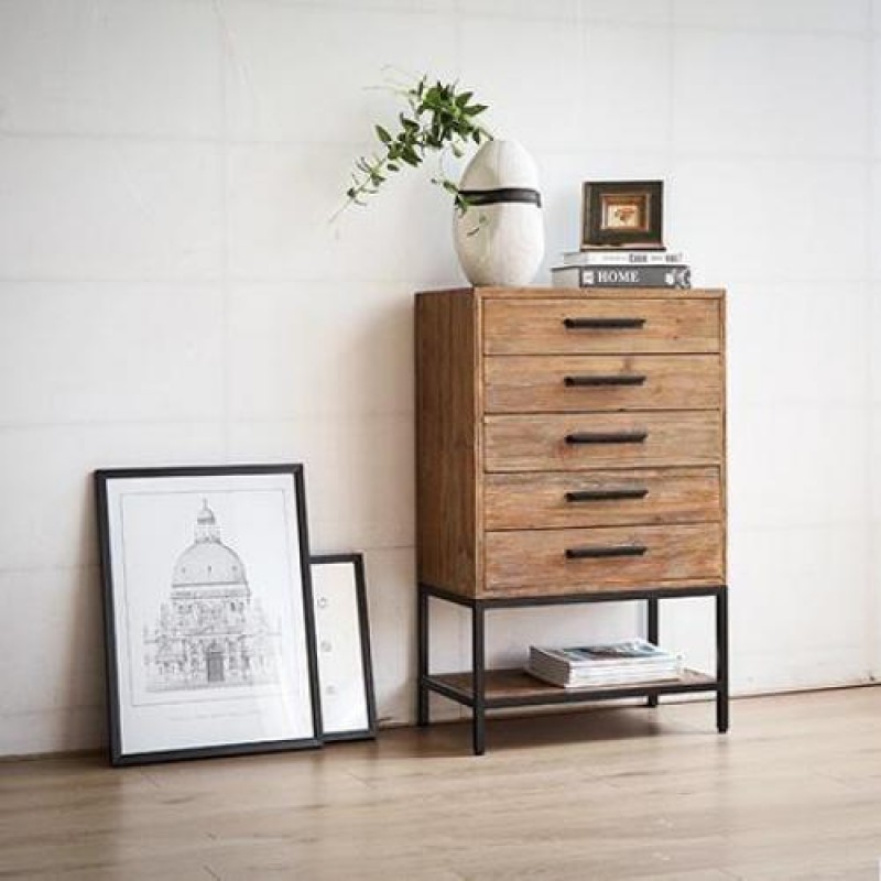 Комод Loft NS-272 930x600x350 мм Чорний