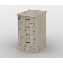 Тумба офісна Тиса Мебель ТМ-120 2 Сонома 75x60x40 см