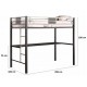 Двоярусне ліжко в стилі Loft NS-224 1830x2000x1000 мм Черный