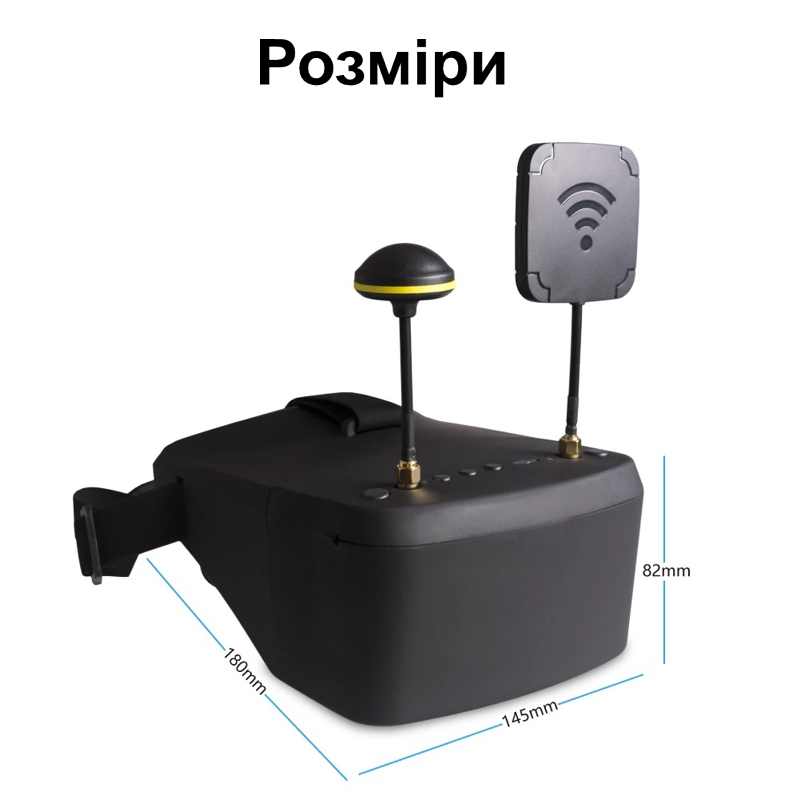 FPV окуляри - шолом для квадрокоптера і авіамоделей Eachine EV800D, 5 